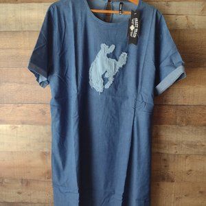 Crazy train dress denim xl nwt
